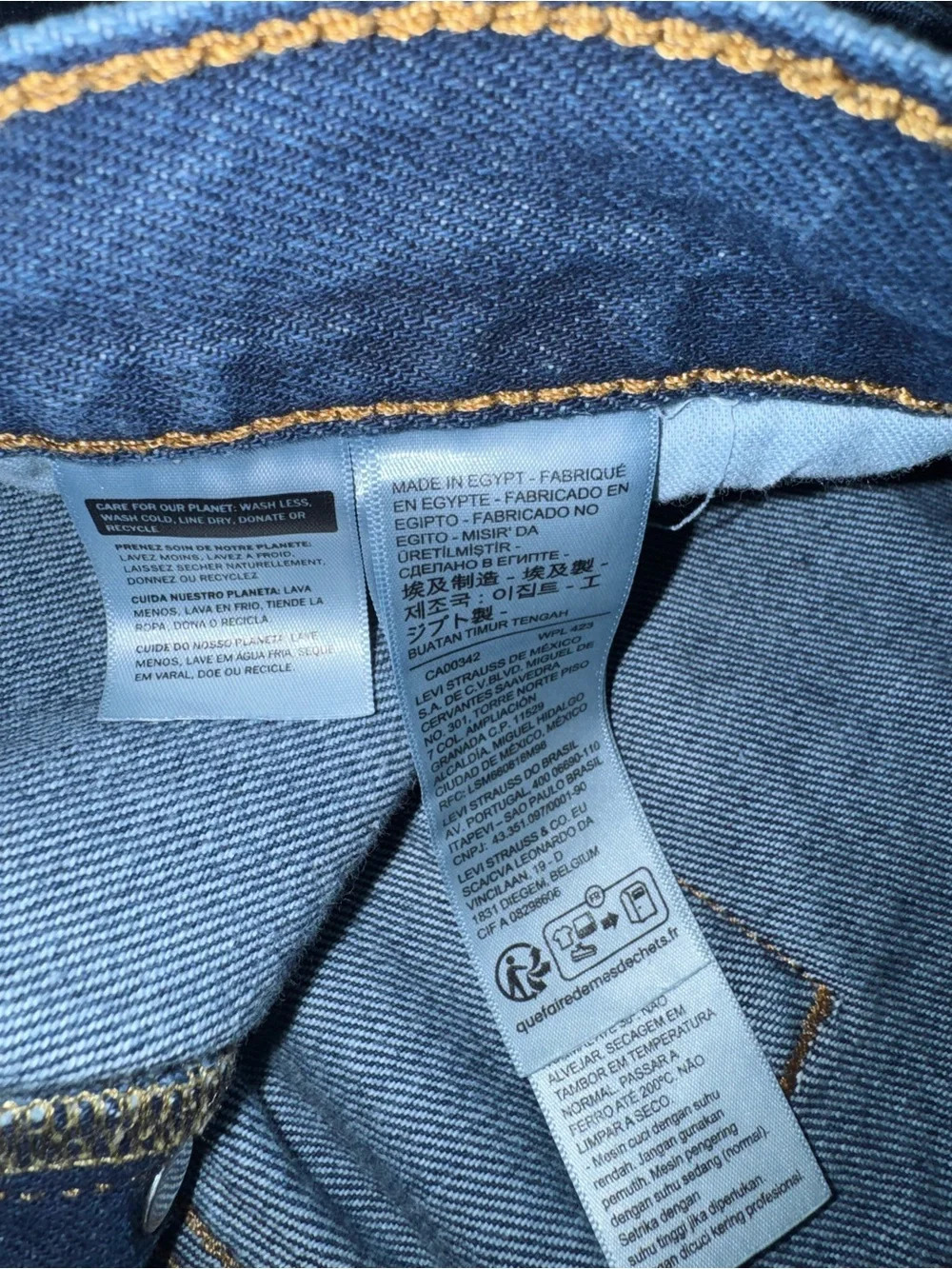 Levi’s 501 Original Button Fly Dark Wash Straight Leg Jeans Men’s 38x30 - Picture 8 of 16